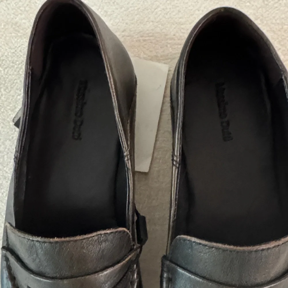 Massimo Dutti Dark Leather Slip-On Loafers - Picture 7 of 10